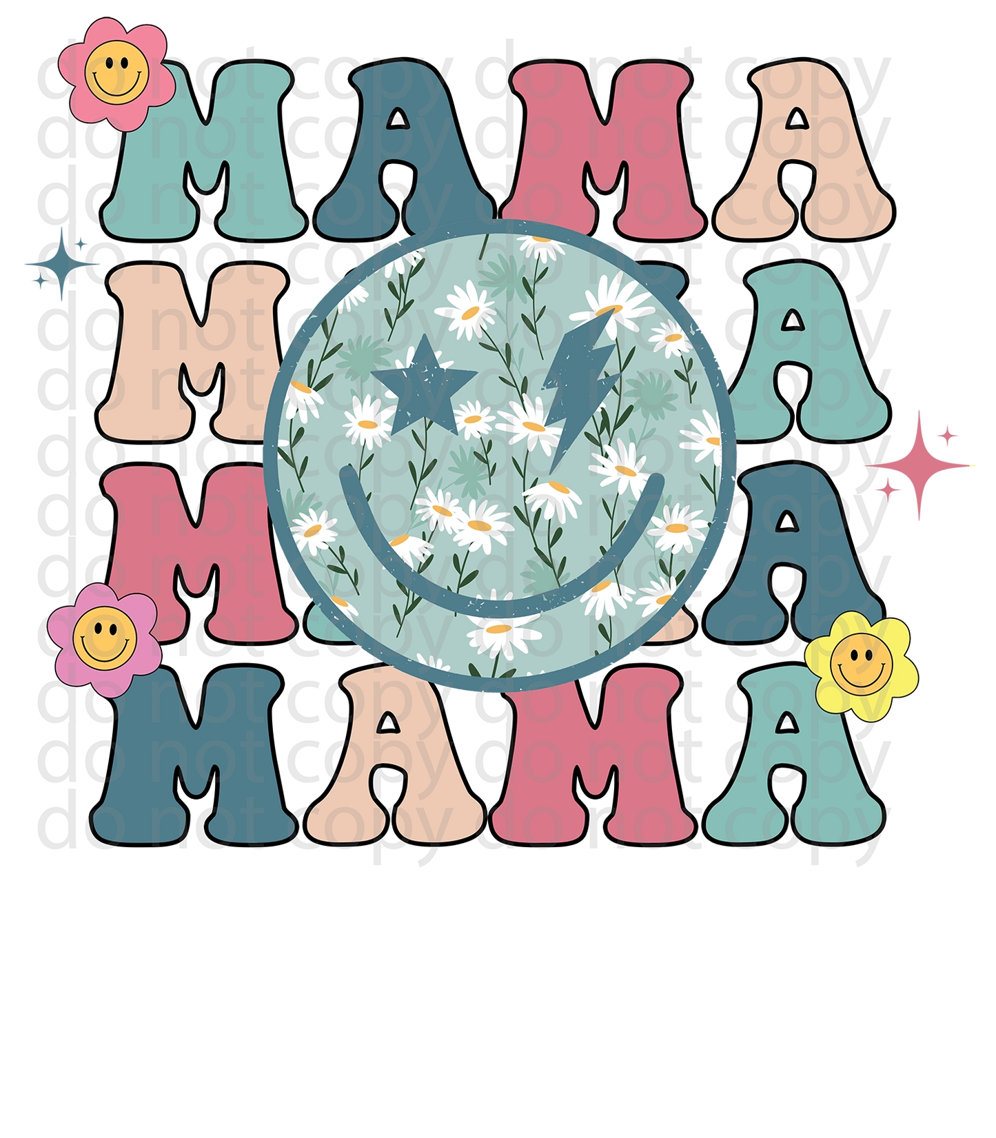 Mama sunflower decal