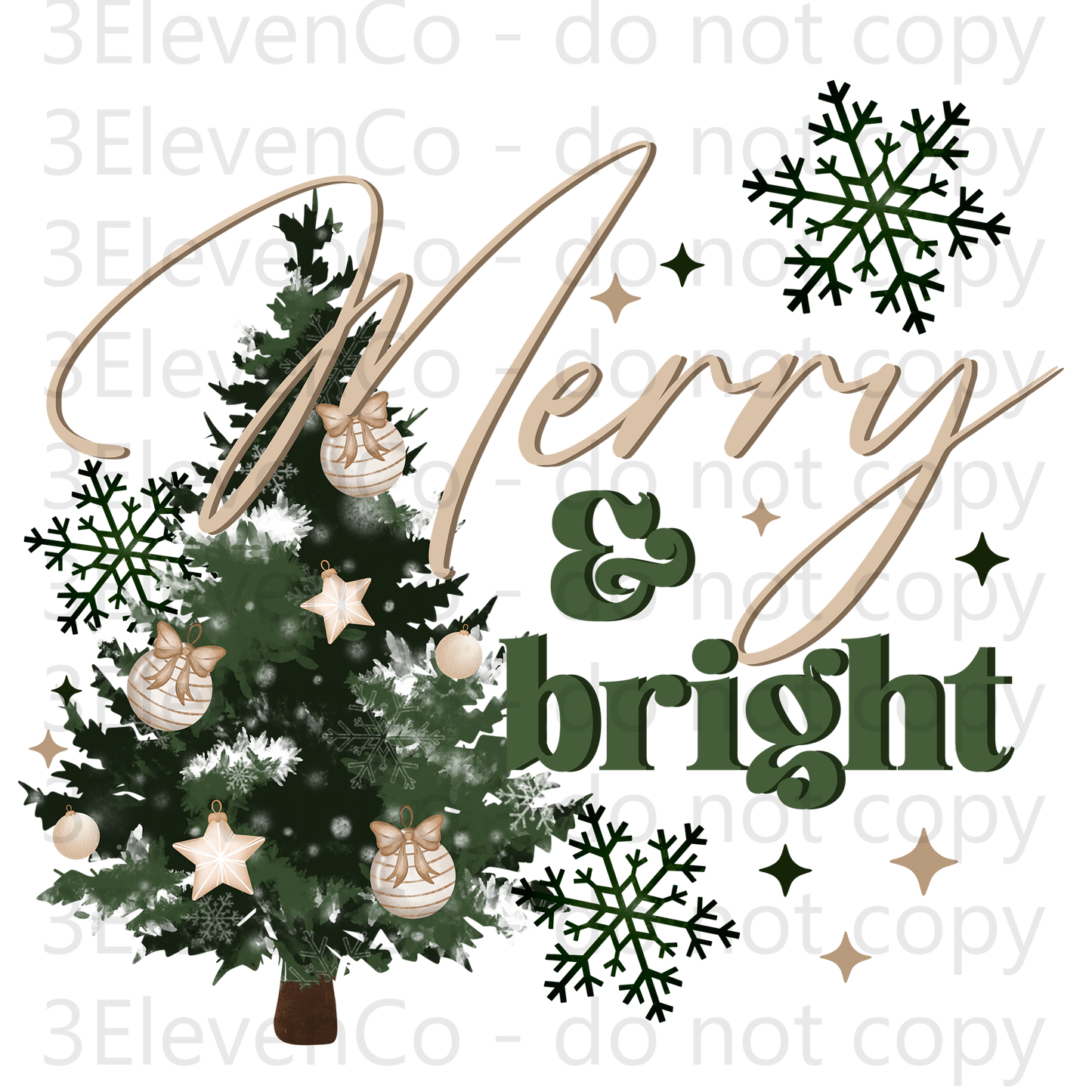 2024 CS merry & bright seamless vinyl sheet | decal | UV wrap | DTF print