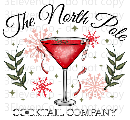 CS 2024 north pole cocktails decal | UV DTF | DTF