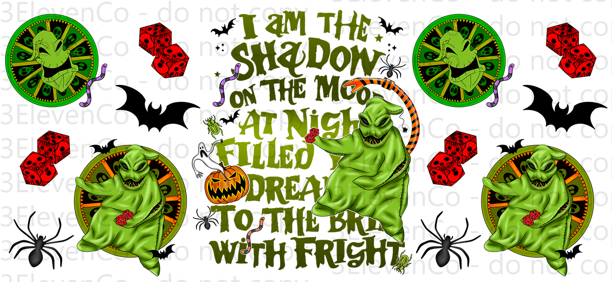 NBC 2024 oogie boogie vinyl sheet | decal | UV wrap | vinyl wrap