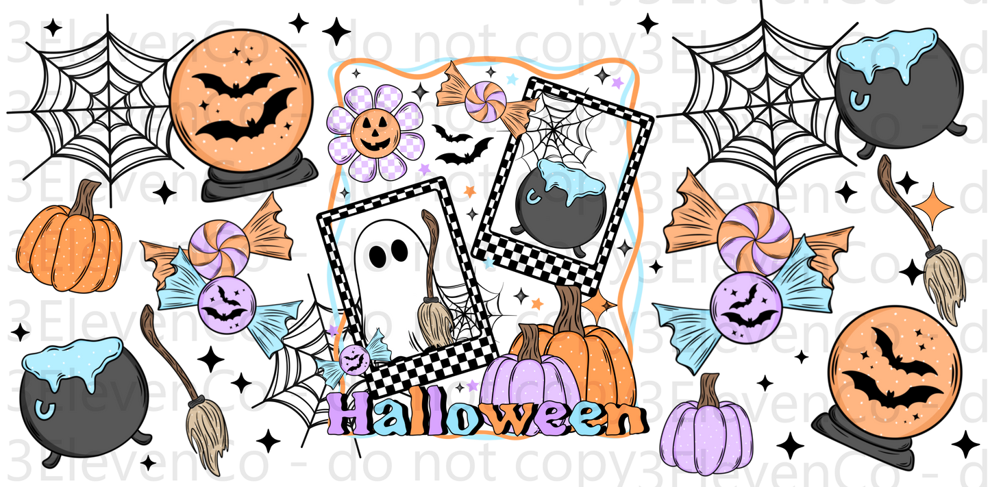 CS pastel halloween seamless 2024 vinyl sheet | decal | UV wrap | vinyl wrap | pen wrap