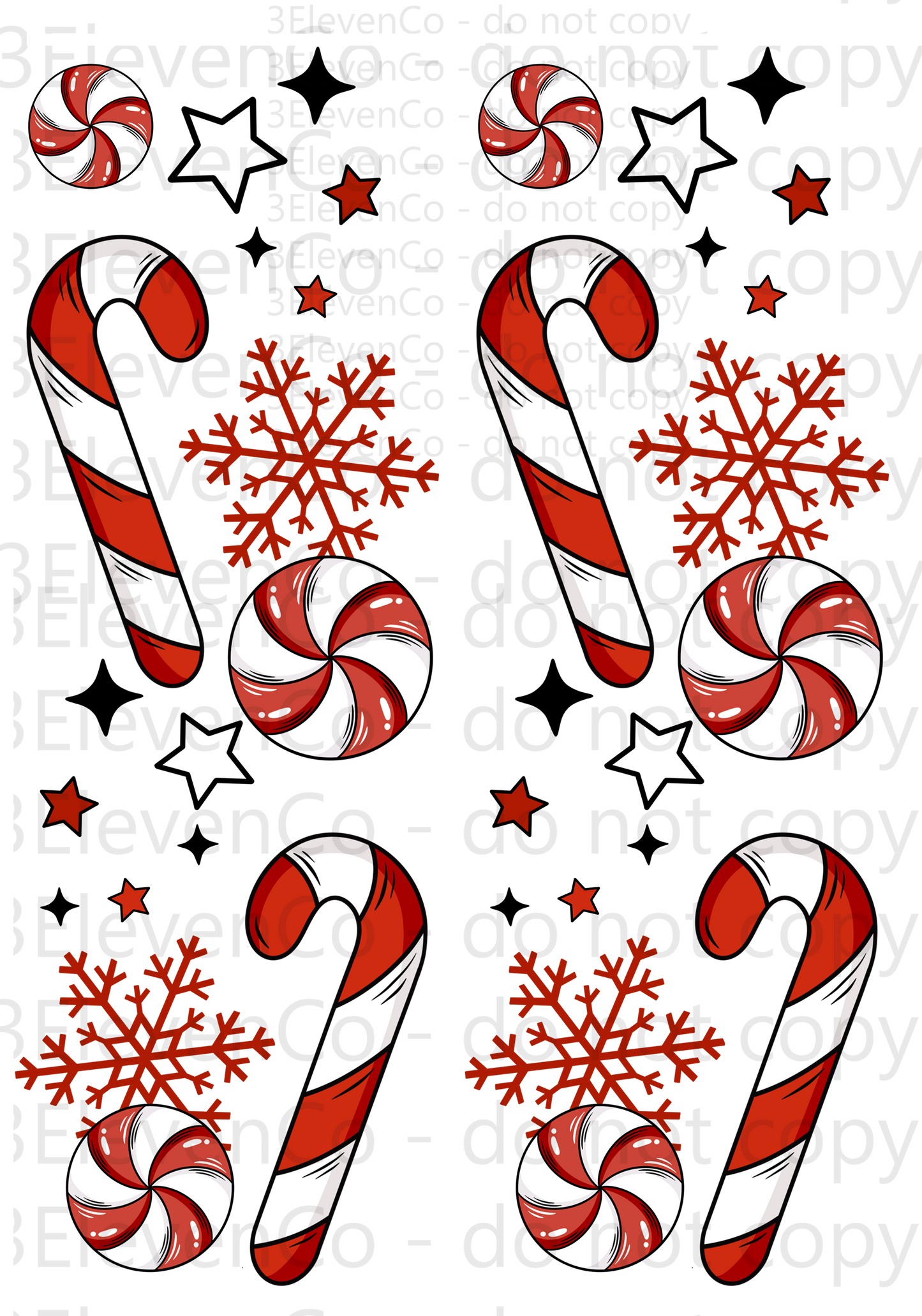 CS 2024 peppermint mocha ghost vinyl sheet | decal | UV wrap | vinyl wrap | DTF print