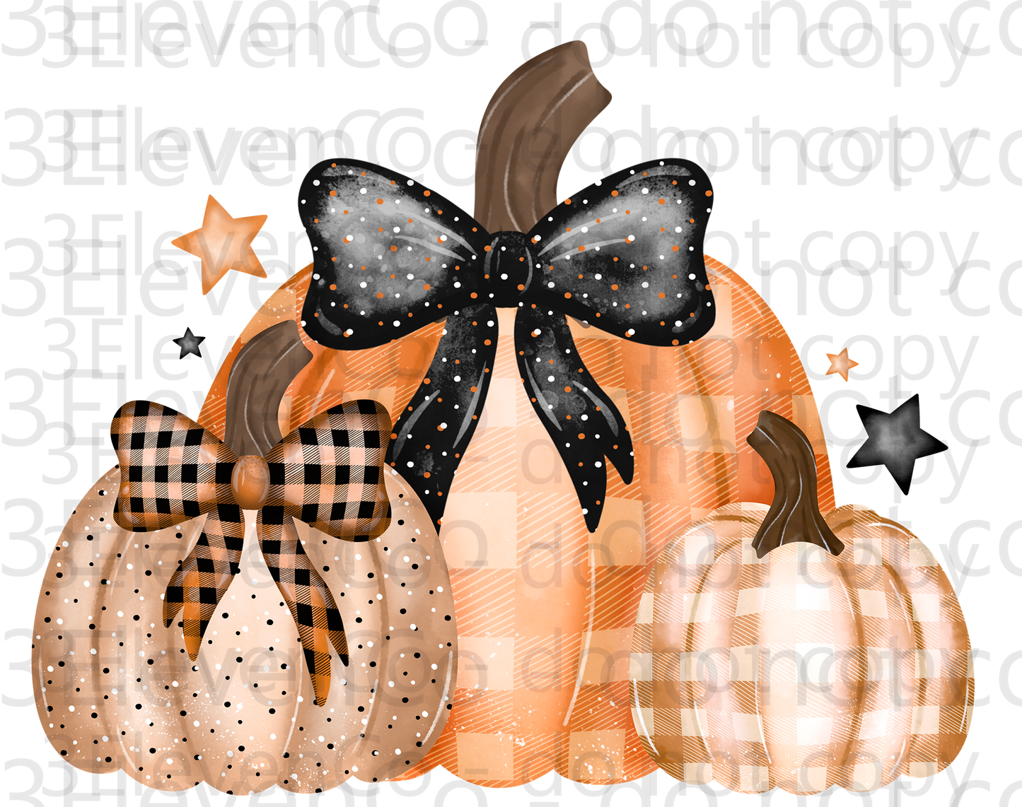 2024 CS plaid pumpkin seamless vinyl sheet | decal | UV wrap | DTF print