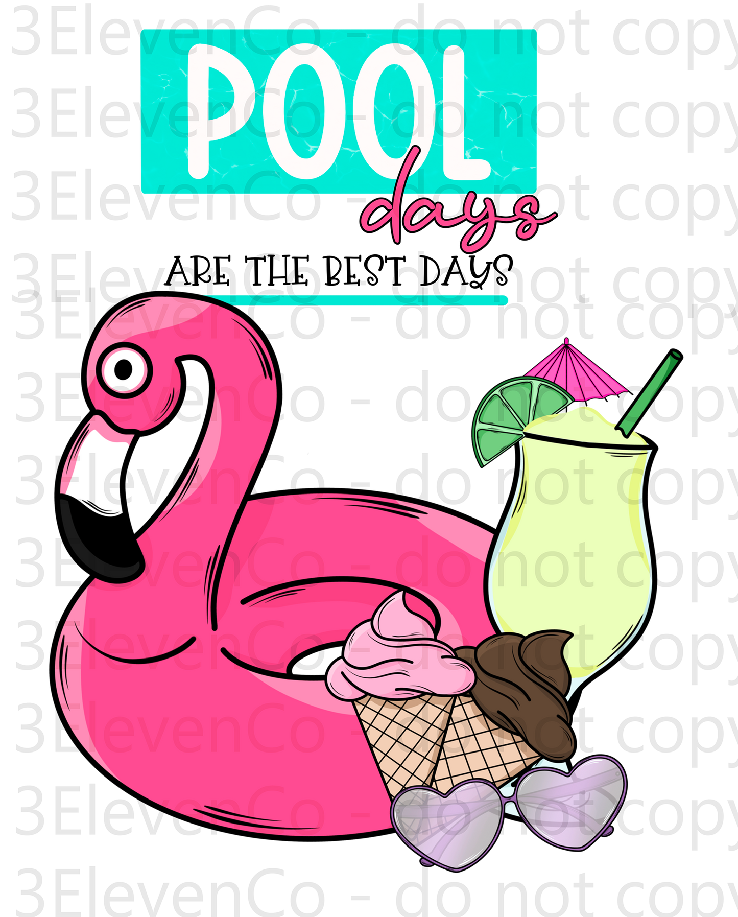 CFM pool days 2024 vinyl sheet | decal | UV DTF | DTF print