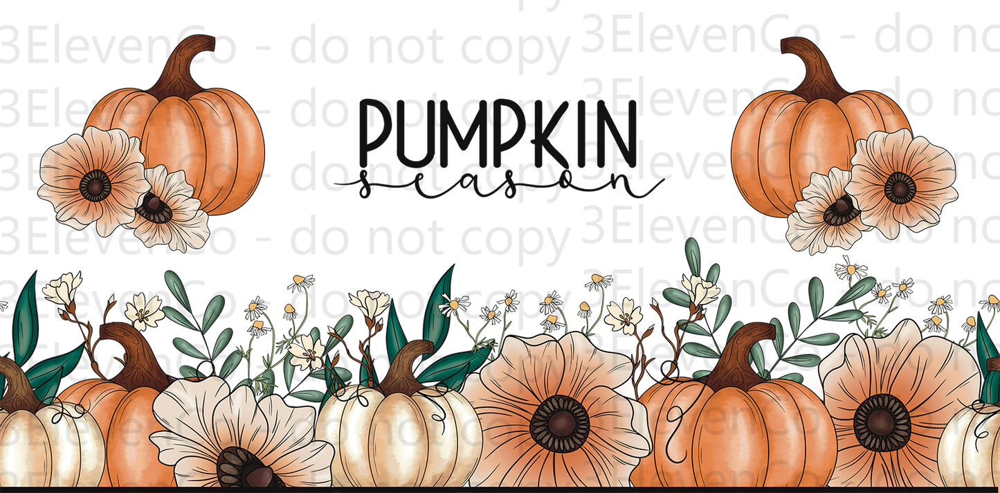 RPS 2024 pumpkin seamless vinyl sheet | decal | UV DTF decal | UV cup wrap | DTF print