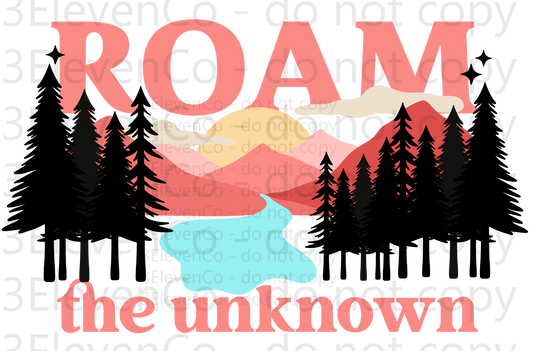 CS 2024 roam vinyl decal | UV decal | DTF print