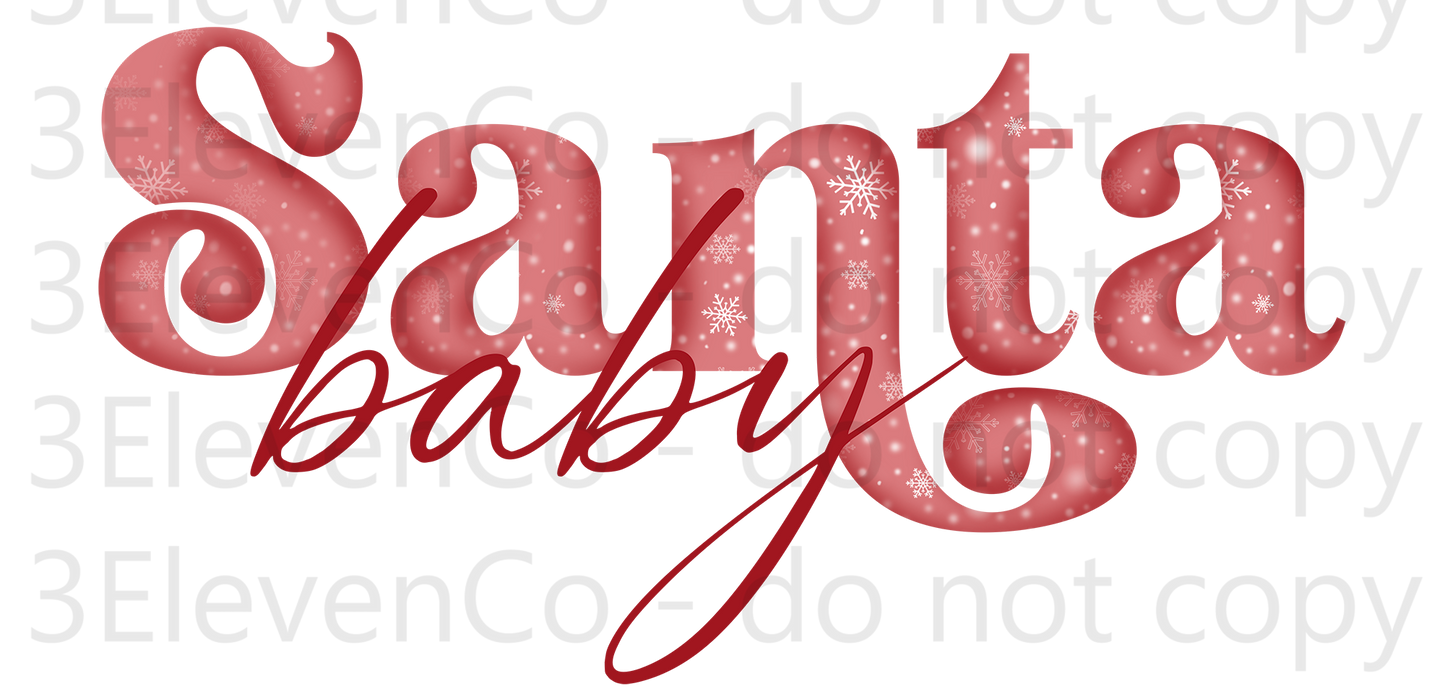 CS 2024 Santa baby decal | UV DTF | DTF