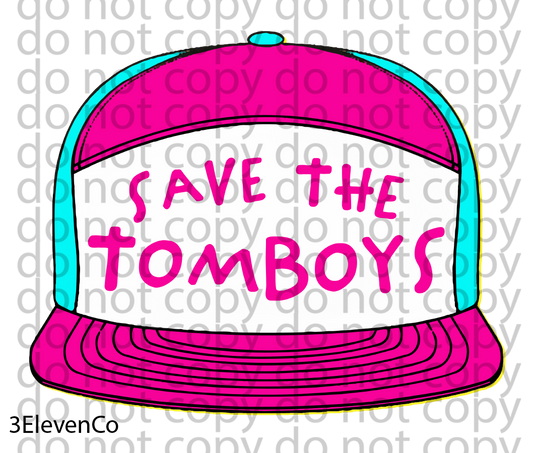 save the tomboy decal or sublimation print