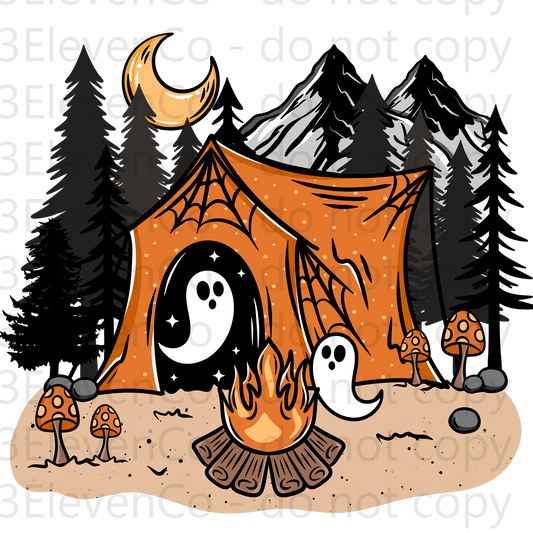 CS 2024 Spooky camping decal | UV DTF | DTF