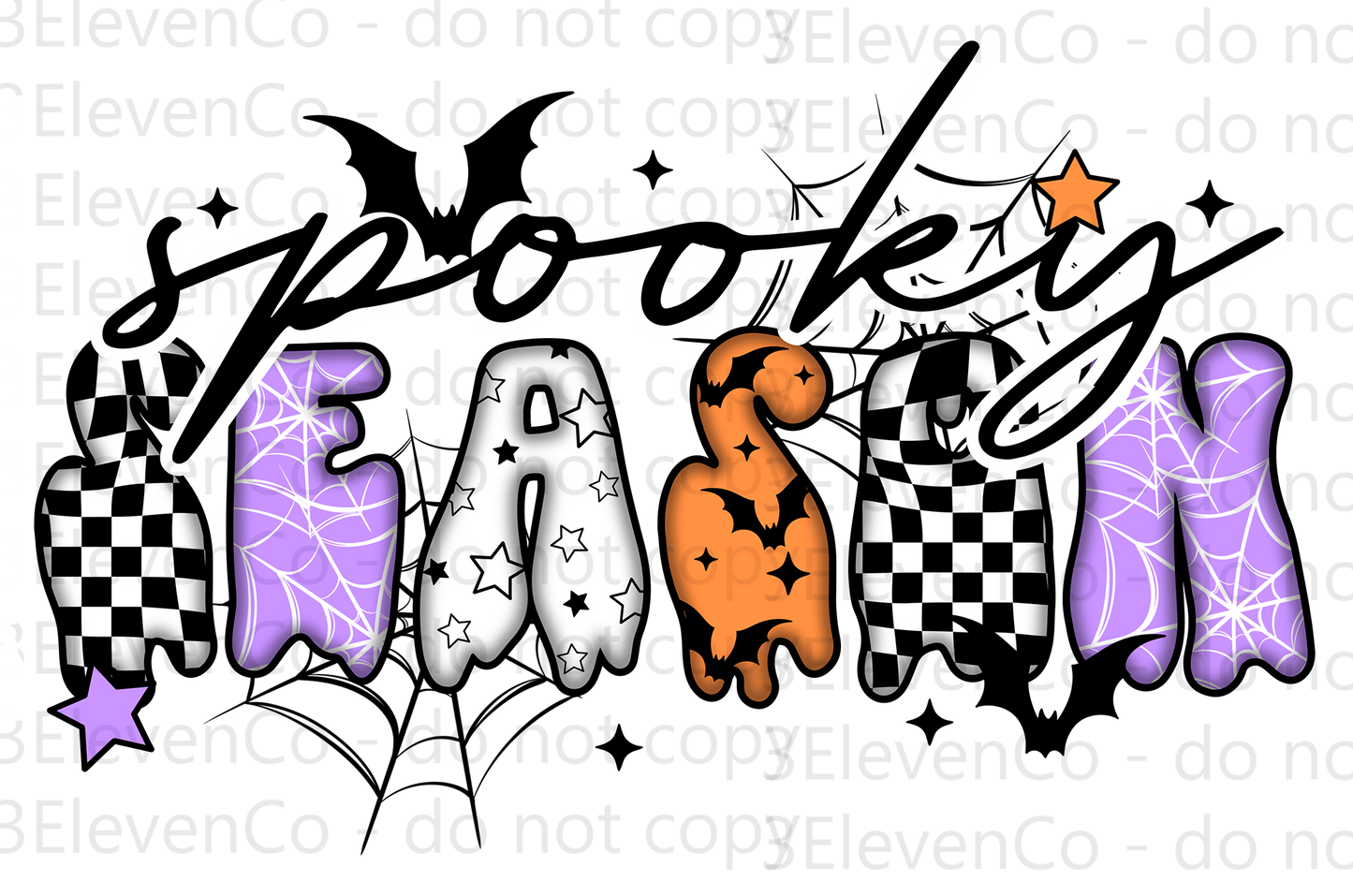 CS 2024 spooky season vinyl decal | UV decal | DTF print