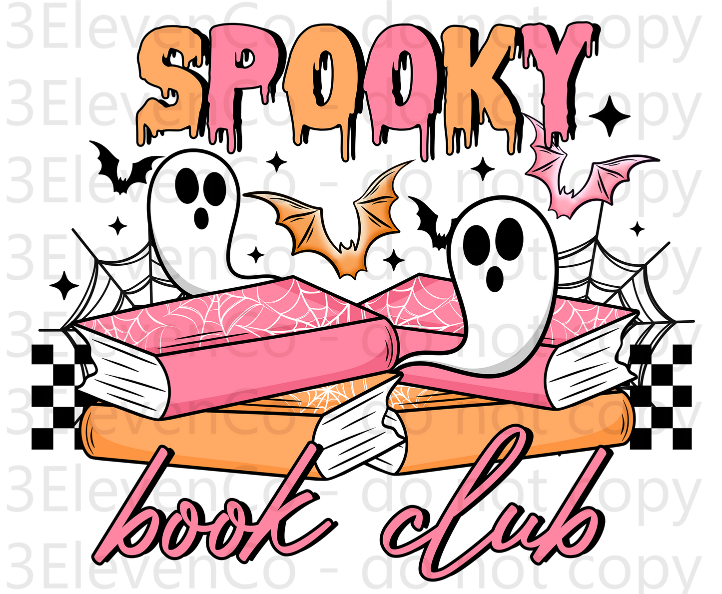 2024 CS  spooky books seamless vinyl sheet | decal | vinyl wrap | UV wrap | DTF