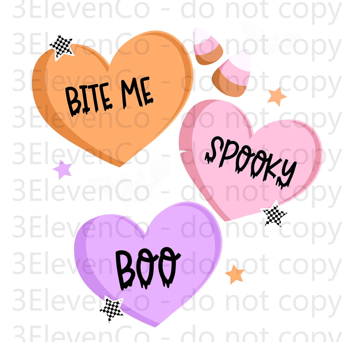 CS 2024 Spooky hearts decal | UV DTF | DTF