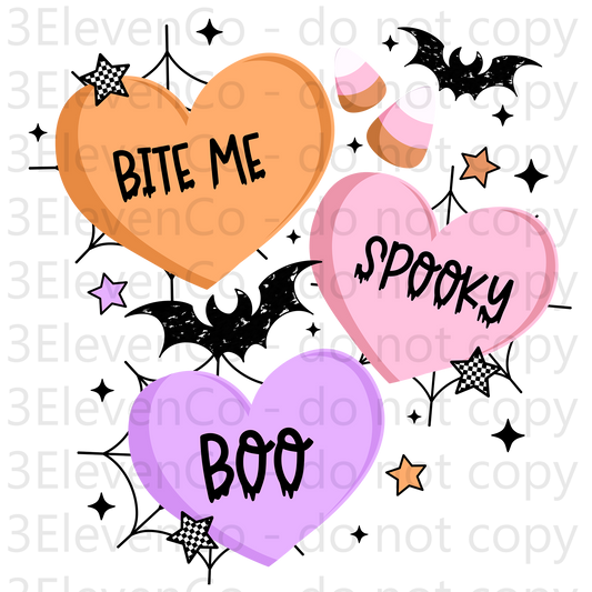 CS 2024 Spooky hearts decal | UV DTF | DTF