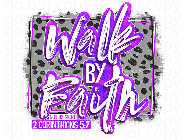 KD 2024 walk by faith vinyl decal | UV DTF decal | DTF print