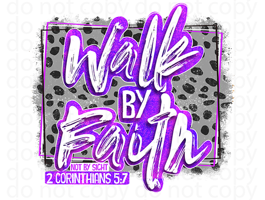 KD 2024 walk by faith vinyl decal | UV DTF decal | DTF print