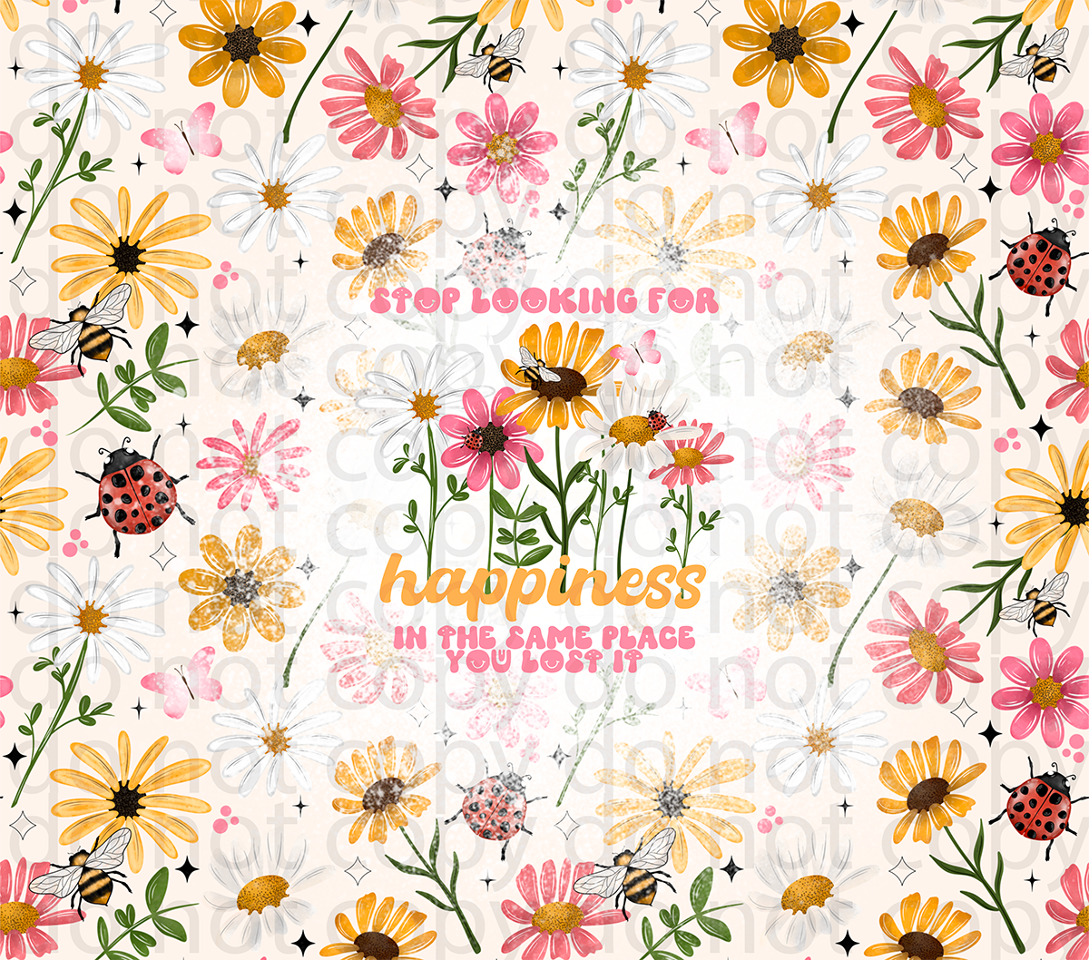 wild flowers vinyl sheet | decal | UV wrap | tumbler wrap