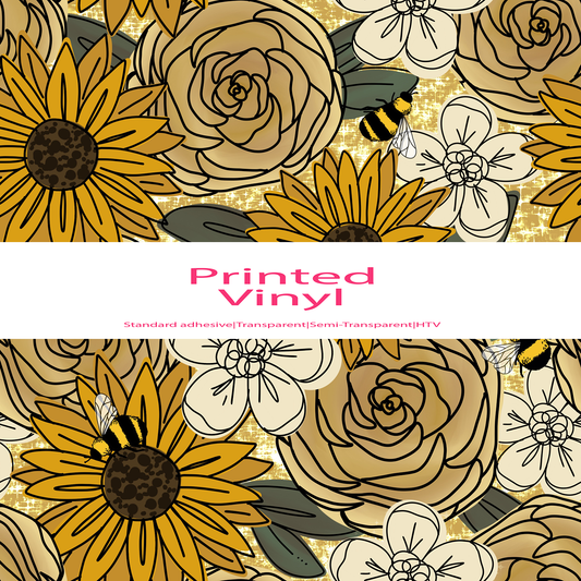 Yellow Sunflower by Rustic Passion Studio vinyl sheet