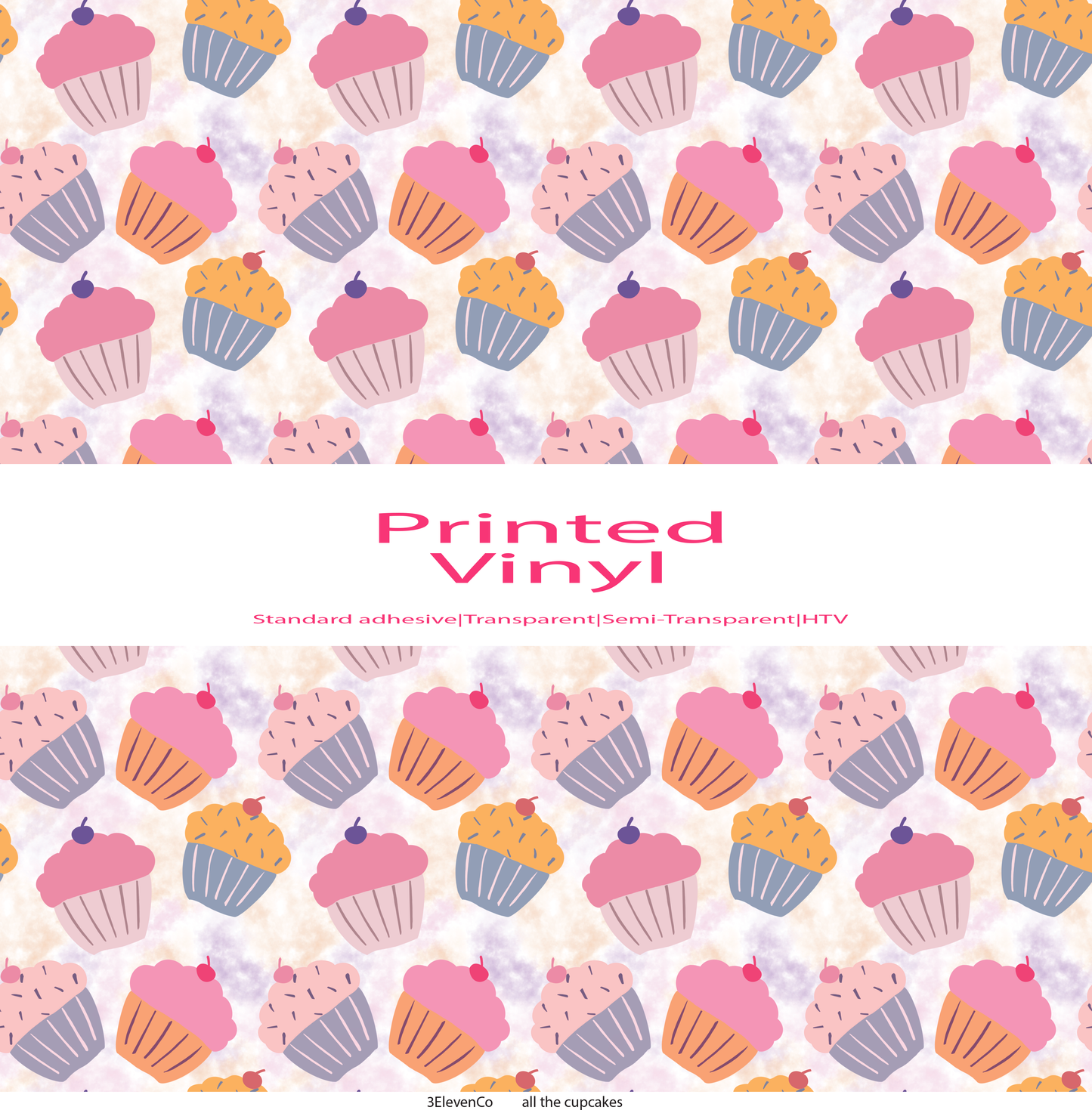 all the cupcakes vinyl sheet