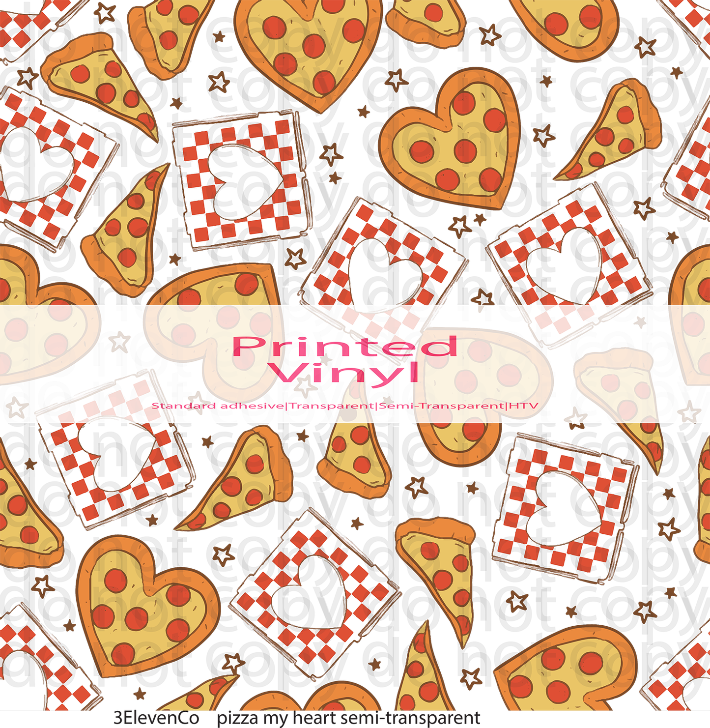 pizza my heart vinyl sheet