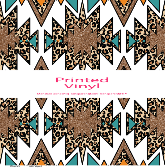 aztec leopard vinyl sheet or pen wrap