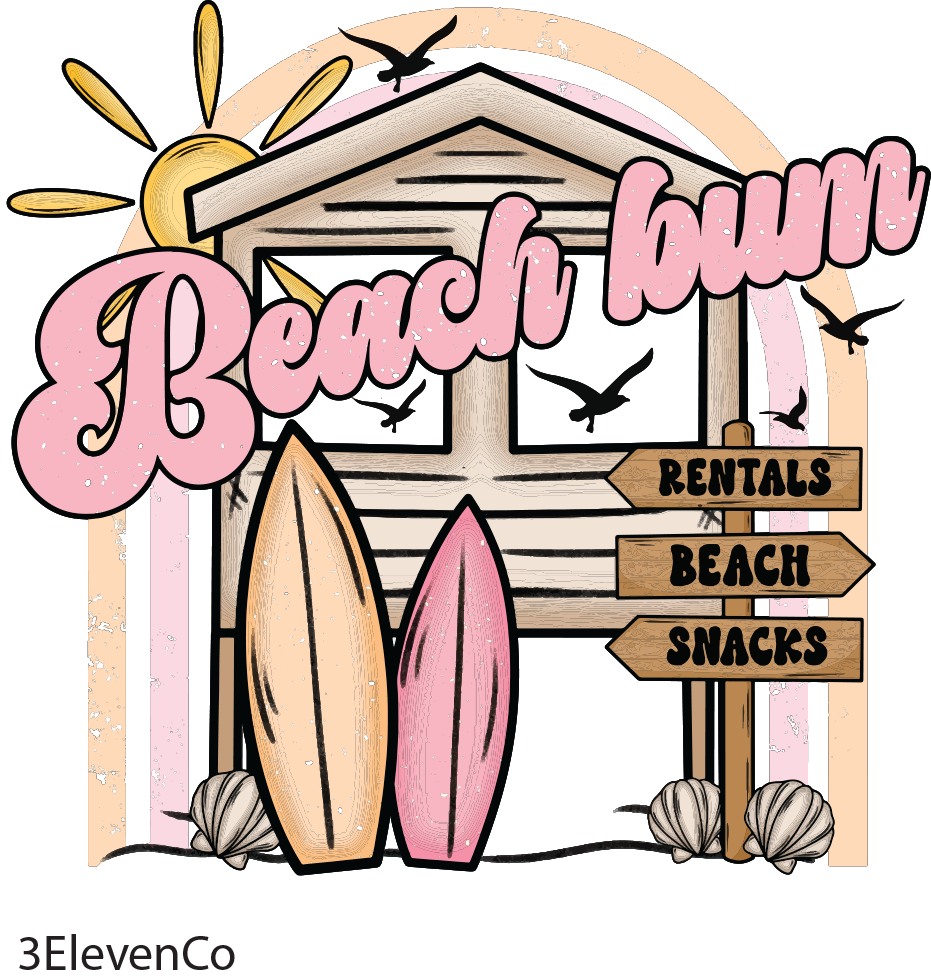 beach bum decal