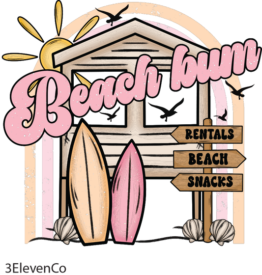 beach bum decal