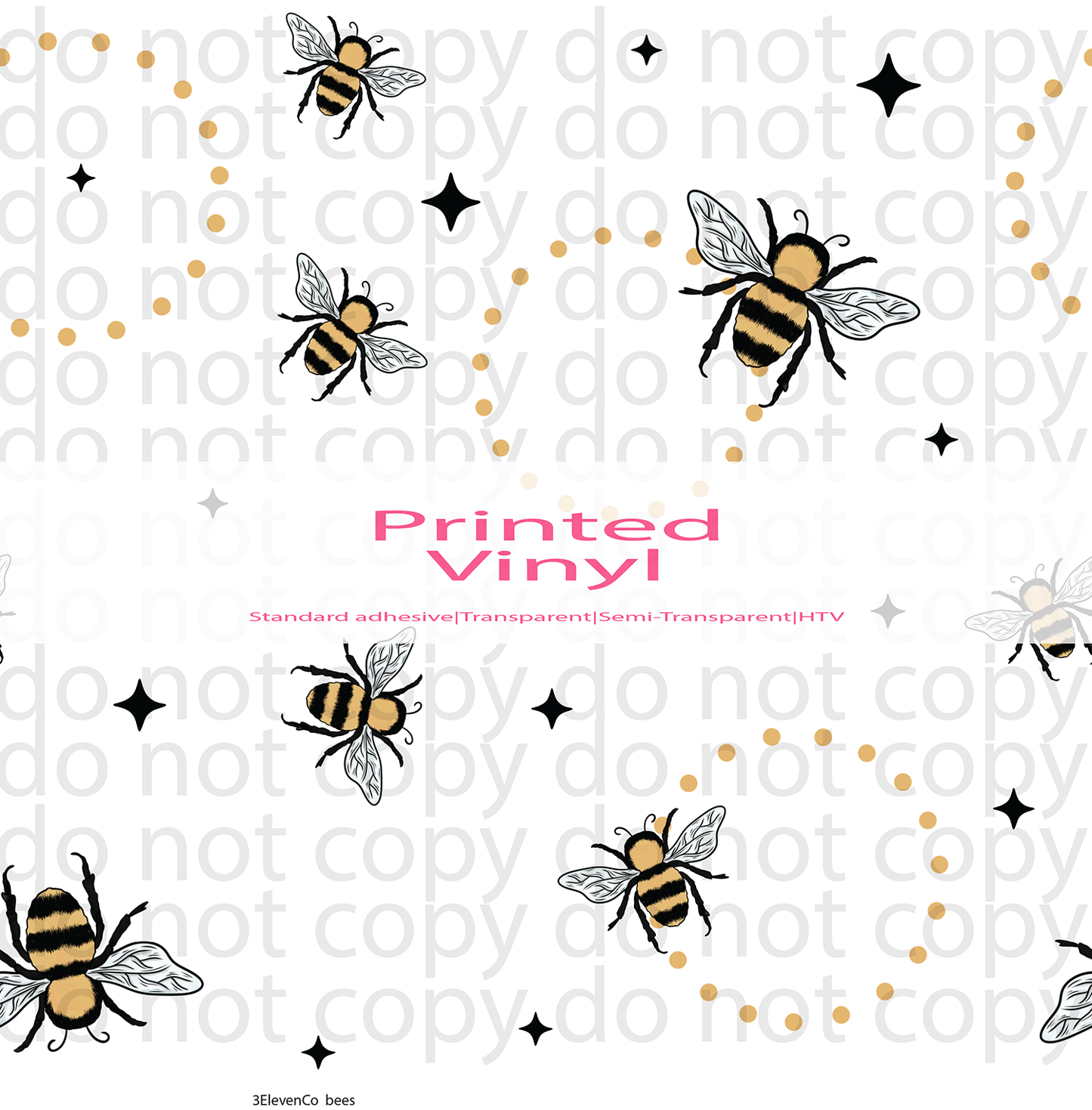 bees vinyl sheet