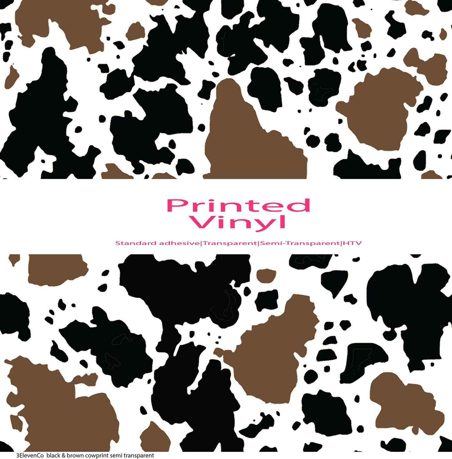 In color cowprint vinyl sheet