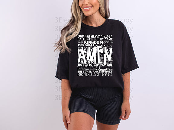 Lord's prayer tee or sweatshirt  |comfort colors|