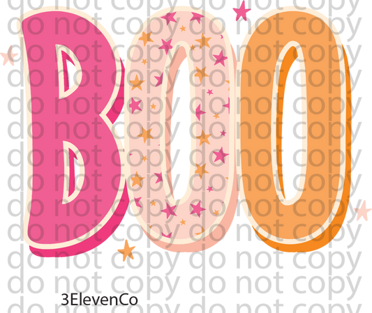 boo decal or sublimation print