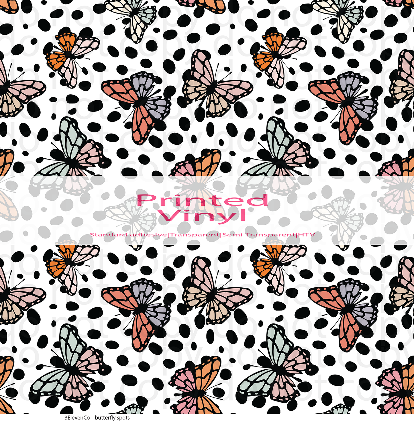 butterfly spots vinyl sheet