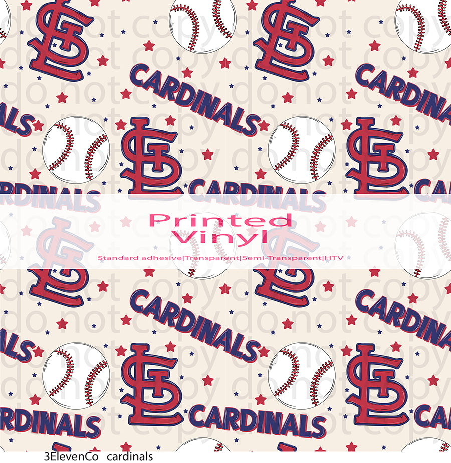 cardinals vinyl sheet|sticker|semi-transparent decal