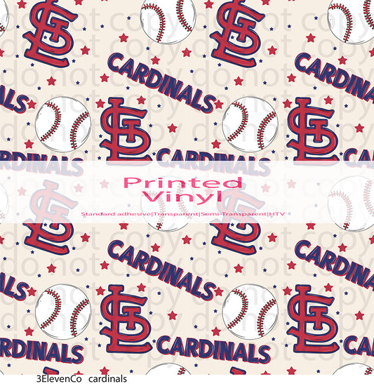 cardinals vinyl sheet|sticker|semi-transparent decal