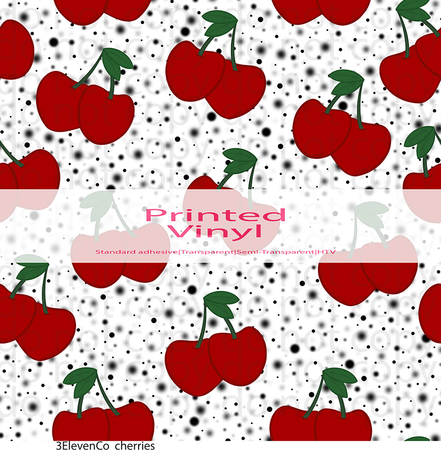 cherries vinyl sheet