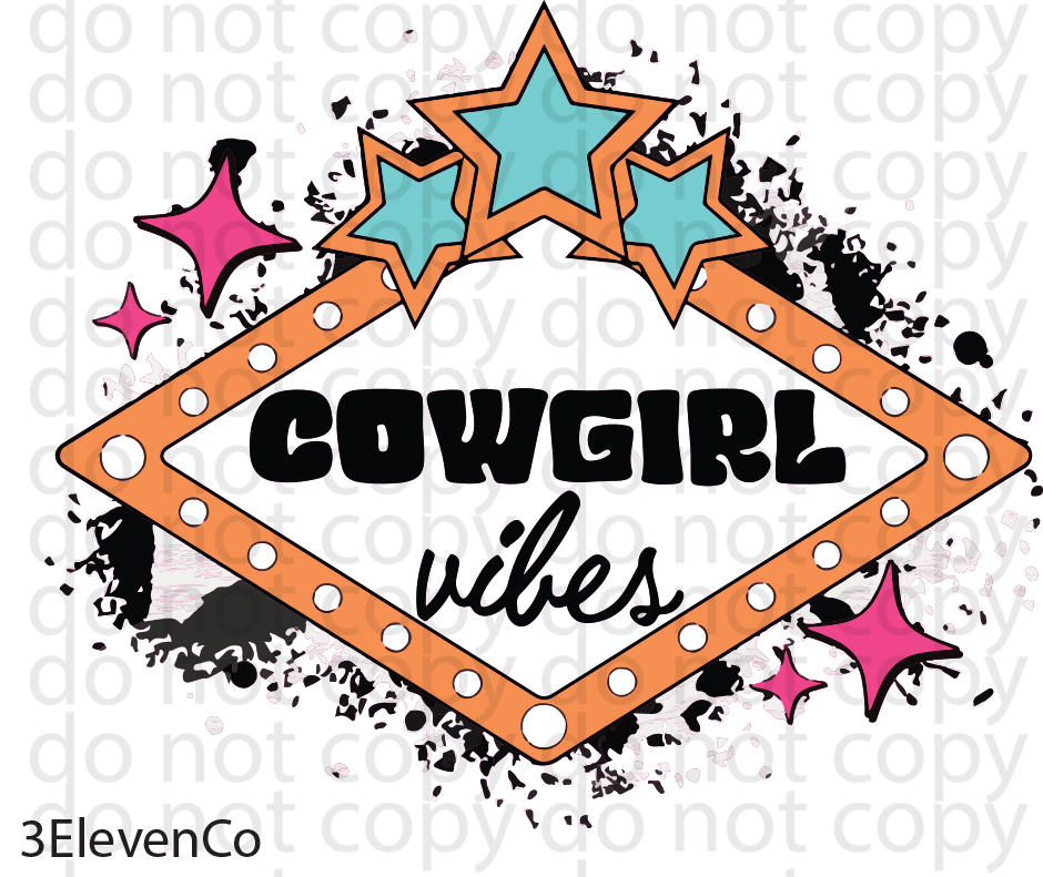 cowgirl vinyl sheet or decal