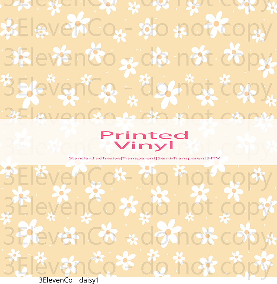 daisy seamless vinyl sheet