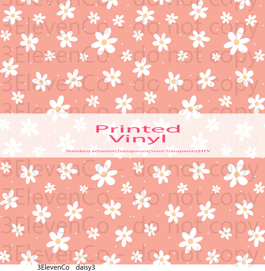 daisy seamless vinyl sheet