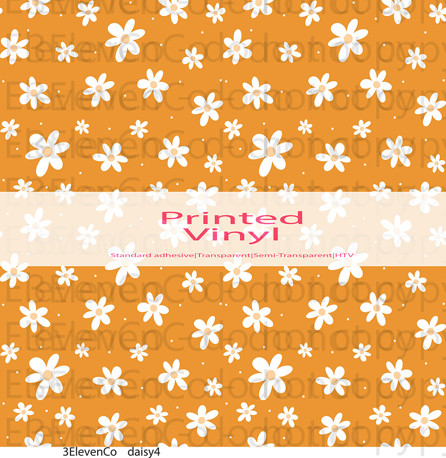 daisy seamless vinyl sheet