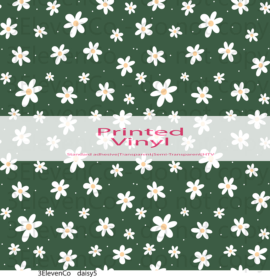 daisy seamless vinyl sheet