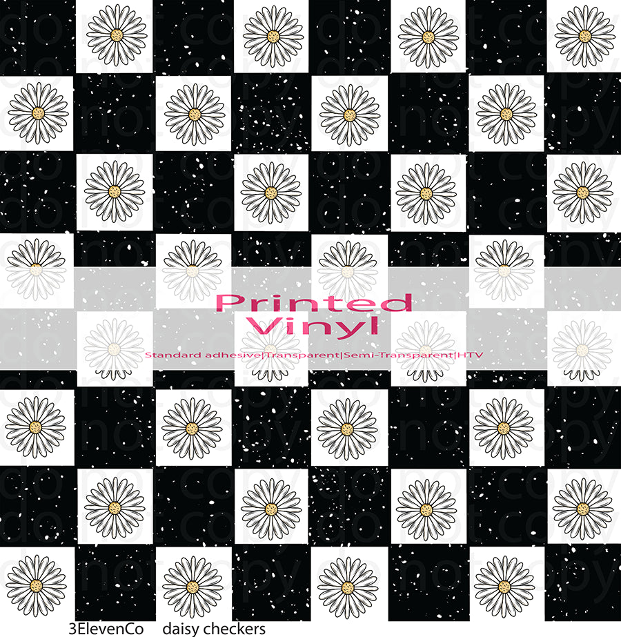 daisy checkers vinyl sheet