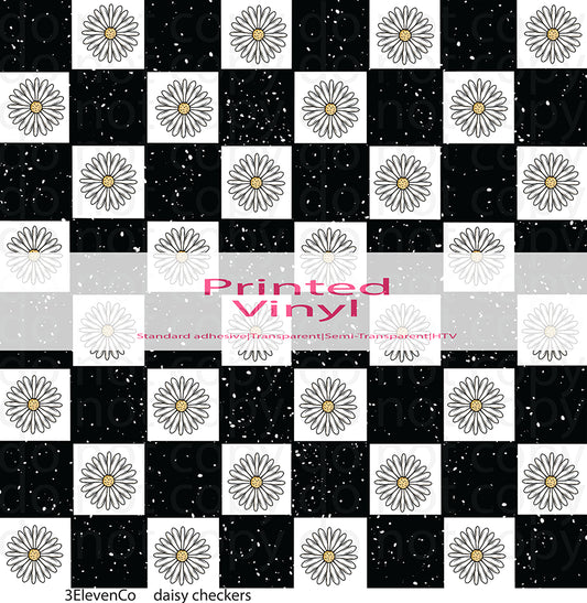 daisy checkers vinyl sheet