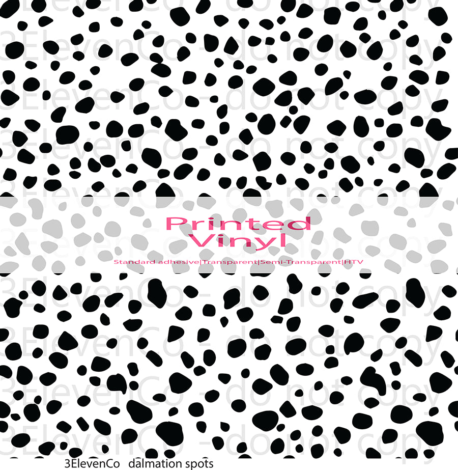 dalmation spots vinyl sheet