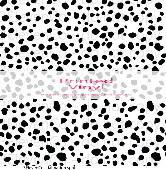 dalmation spots vinyl sheet