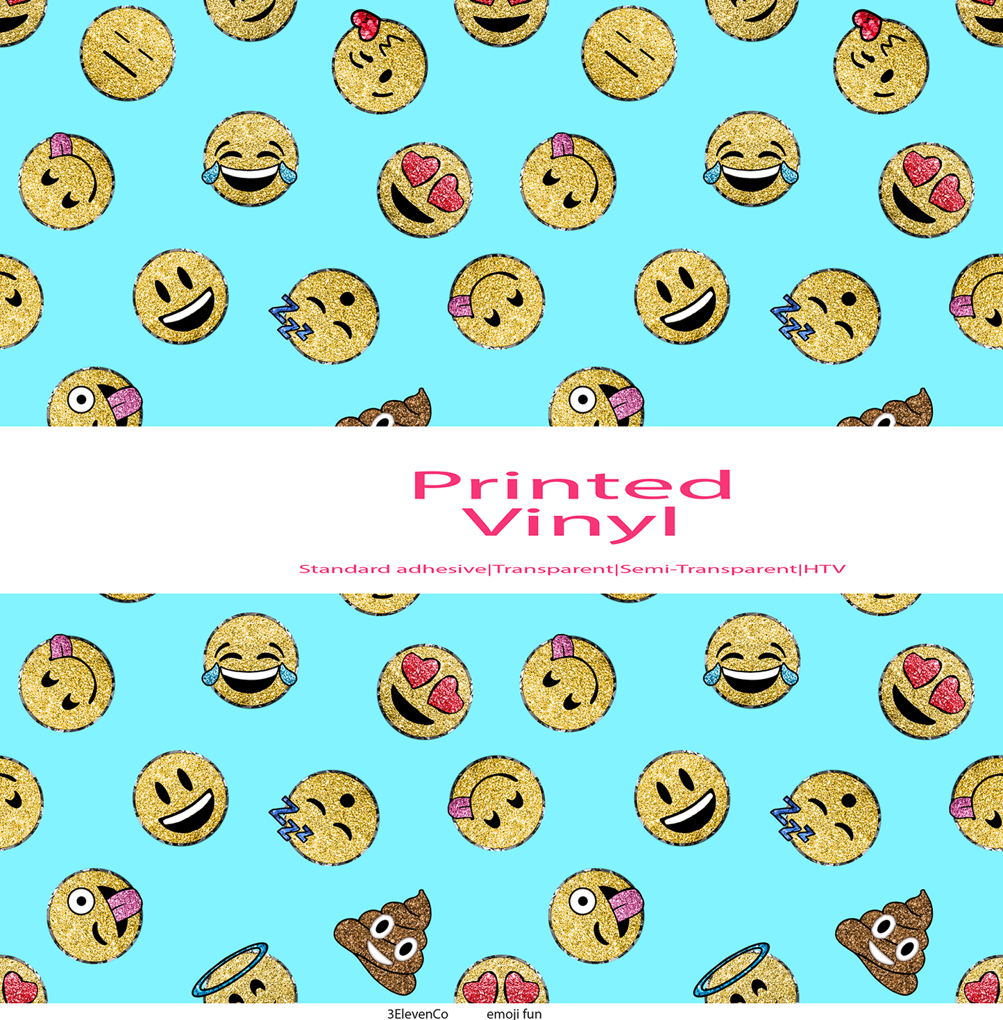 Emoji fun vinyl sheet