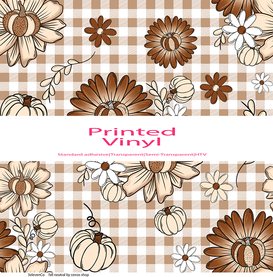 fall neutral vinyl sheet or decal by cerras shop