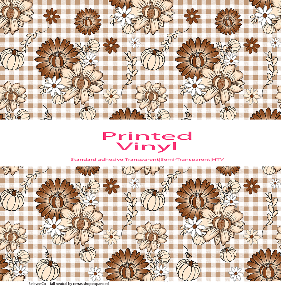 fall neutral vinyl sheet or decal by cerras shop