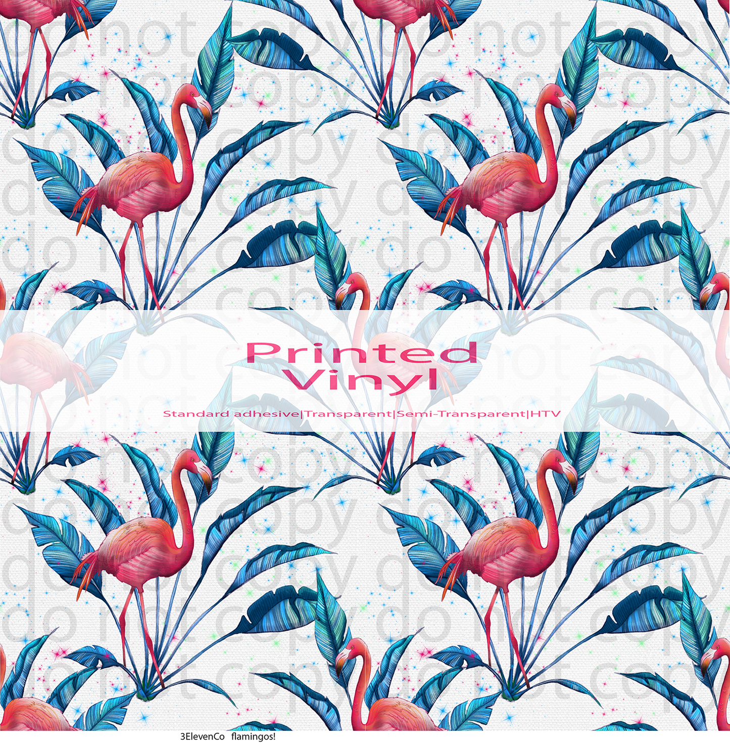 flamingos! vinyl sheet