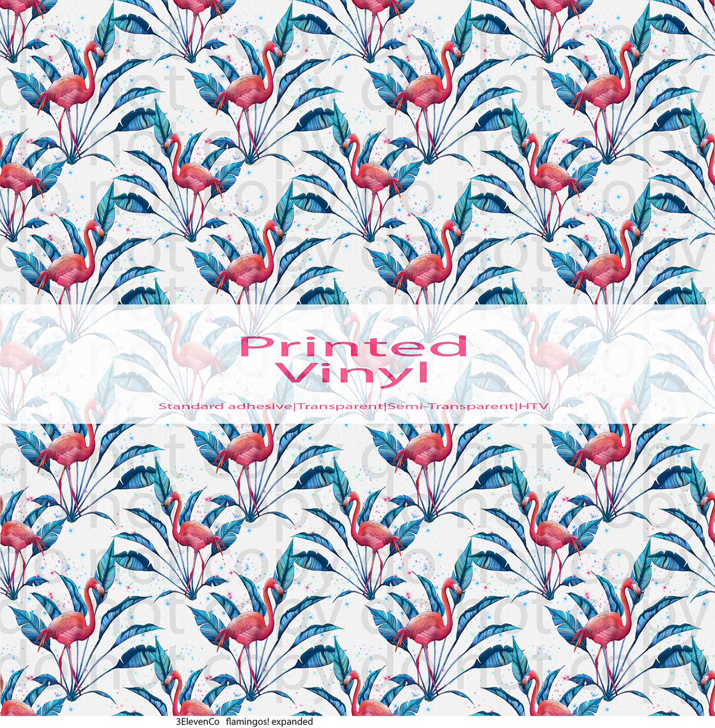 flamingos! vinyl sheet