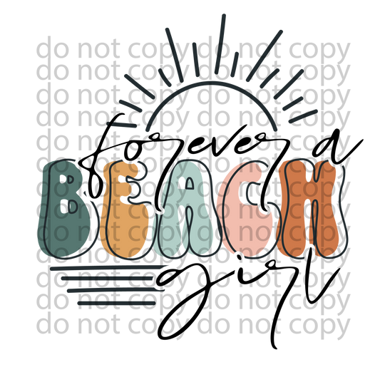 forever a beach girl decal