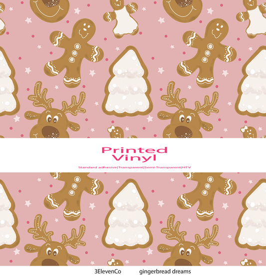 gingerbread dreams vinyl sheet